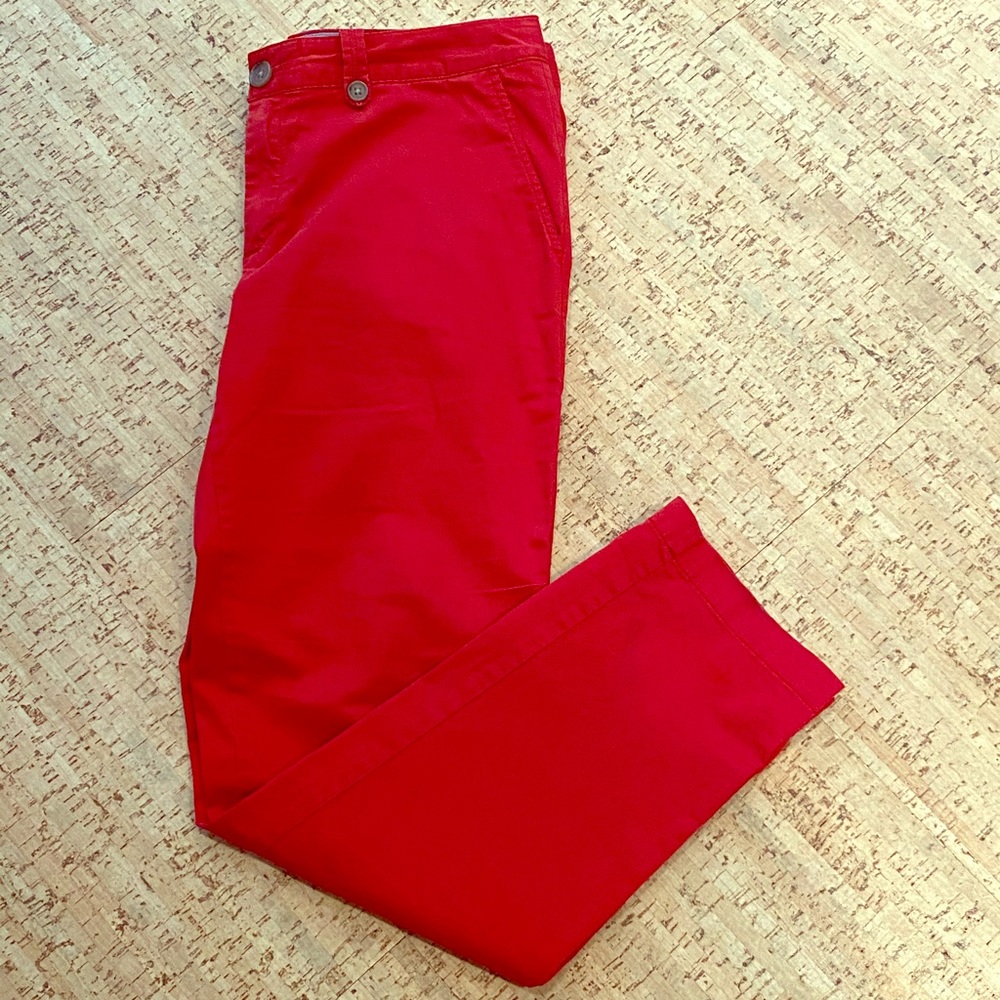 Banana Republic Red Trouser Khakis